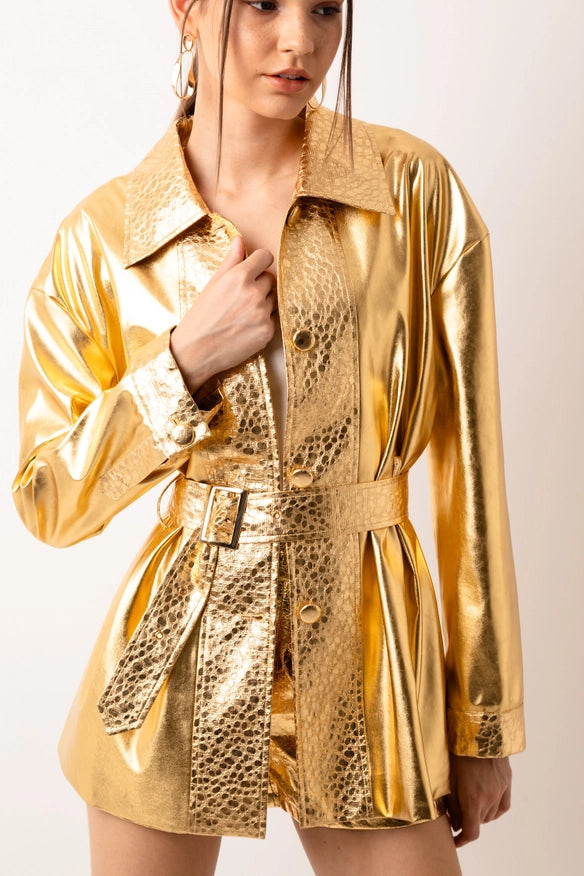 Phoebe Jacket Coat-Jackets and Coats-Amy Lynn-Gold-S-Urbanheer