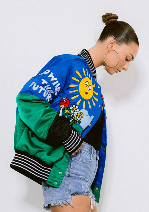 Retro Fit Varsity Jacket-Clothing - Women-Vibrant M.i.U-XS-Urbanheer