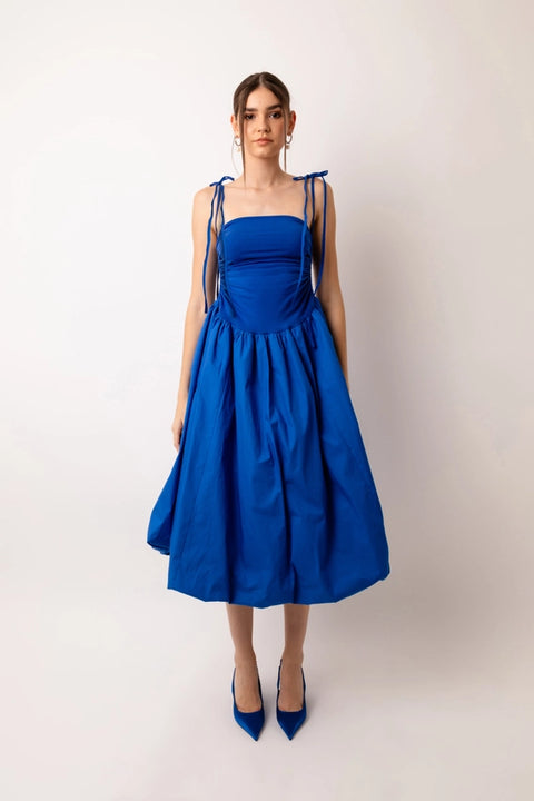 Alexa Stretch Strapless Puffball Midi Dress-Dress-Amy Lynn-S-Urbanheer