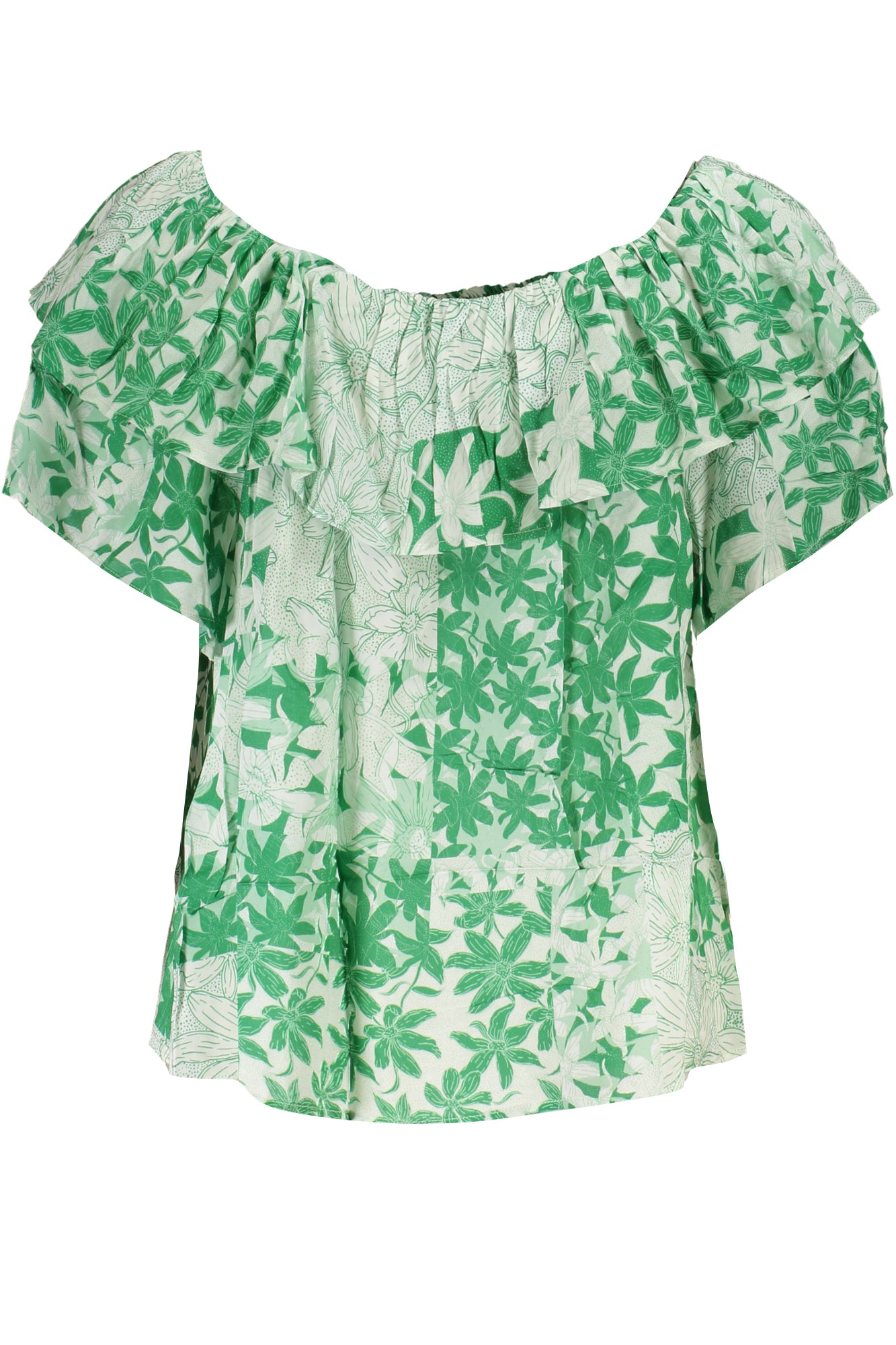 Desigual Green Women'S Short Sleeve T-Shirt-T-Shirt-DESIGUAL-GREEN-XS-Urbanheer