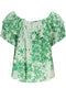 Desigual Green Women'S Short Sleeve T-Shirt-T-Shirt-DESIGUAL-GREEN-XS-Urbanheer