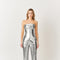 Johanna Faux Leather Metallic Bandeau Top-TOP-Amy Lynn-M-SILVER-Urbanheer