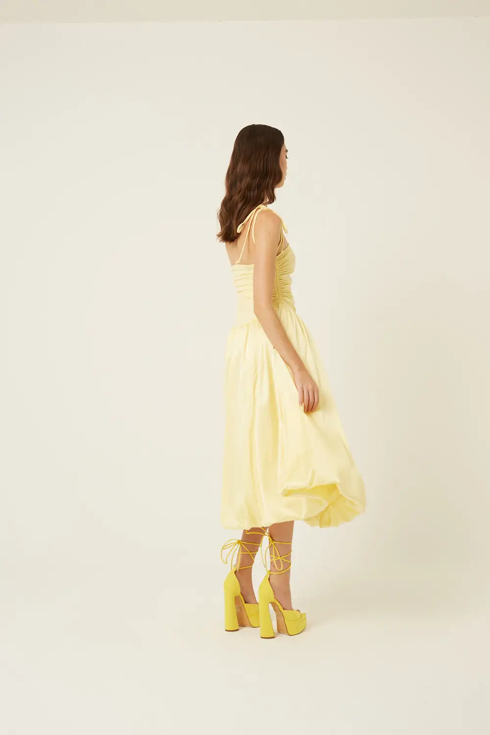 Alexa Puffball Dress-Clothing - Women-Amy Lynn-S-Yellow-Urbanheer