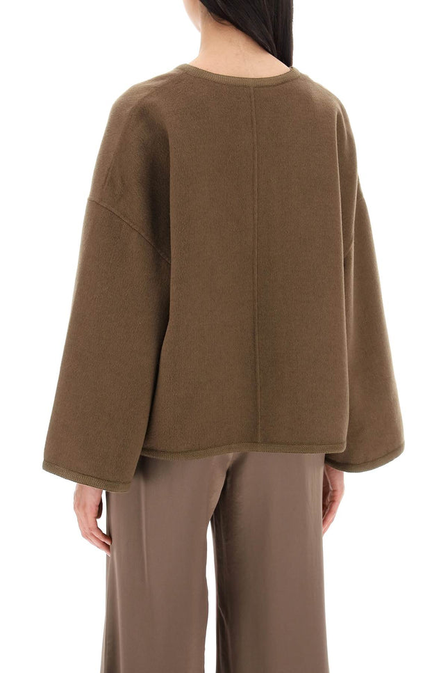 double-faced wool jacquie jacket in italian