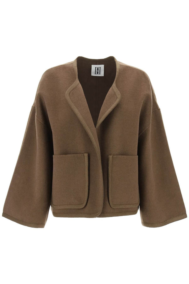 double-faced wool jacquie jacket in italian