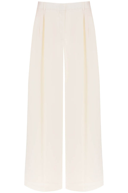 Double Pleated Palazzo Pants With