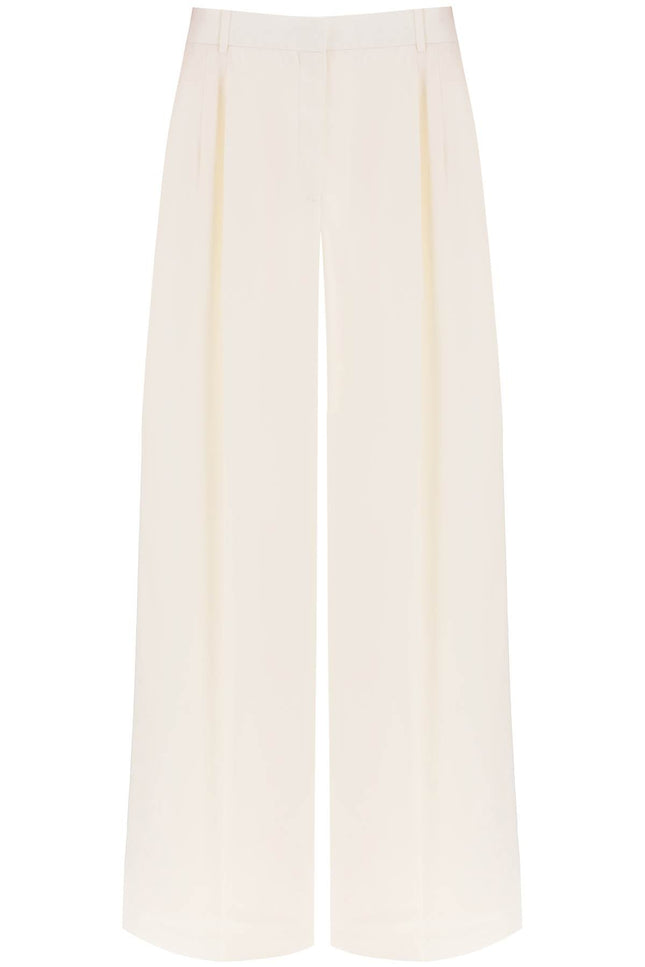 double pleated palazzo pants with