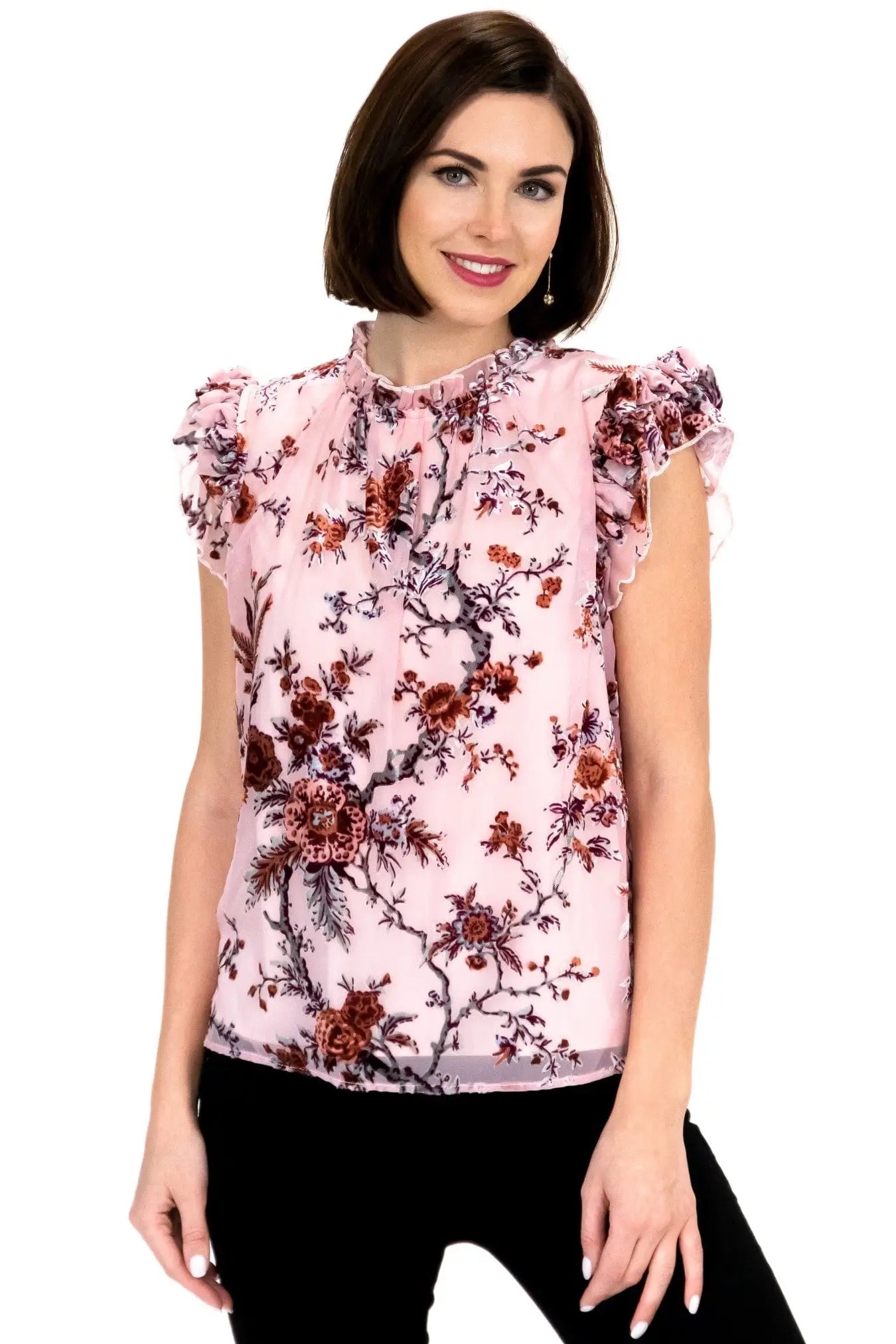 Vixen Top - Vineyard Bloom Pink-Clothing - Women-Eva Franco-XXS-Urbanheer