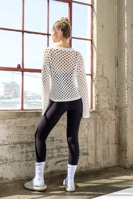 Skye Front Buttoned Crochet Crop Cardigan White-Cardigan-Papermoon-S-Urbanheer