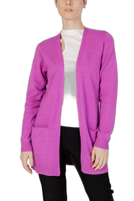 Vila Clothes Women Cardigan-Clothing Cardigan-Vila Clothes-pink-2-XS-Urbanheer