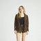Chocolate Suede Studded Jacket-Clothing - Women-Driftwood-S-Urbanheer