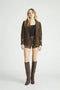 Chocolate Suede Studded Jacket-Clothing - Women-Driftwood-S-Urbanheer