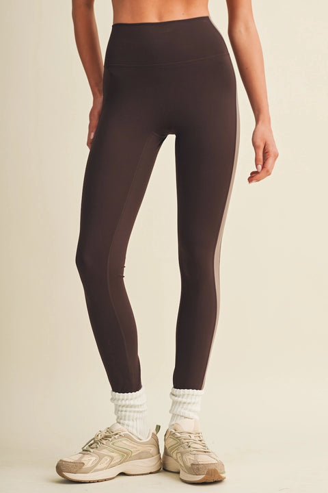 Side Contrast Block Legging