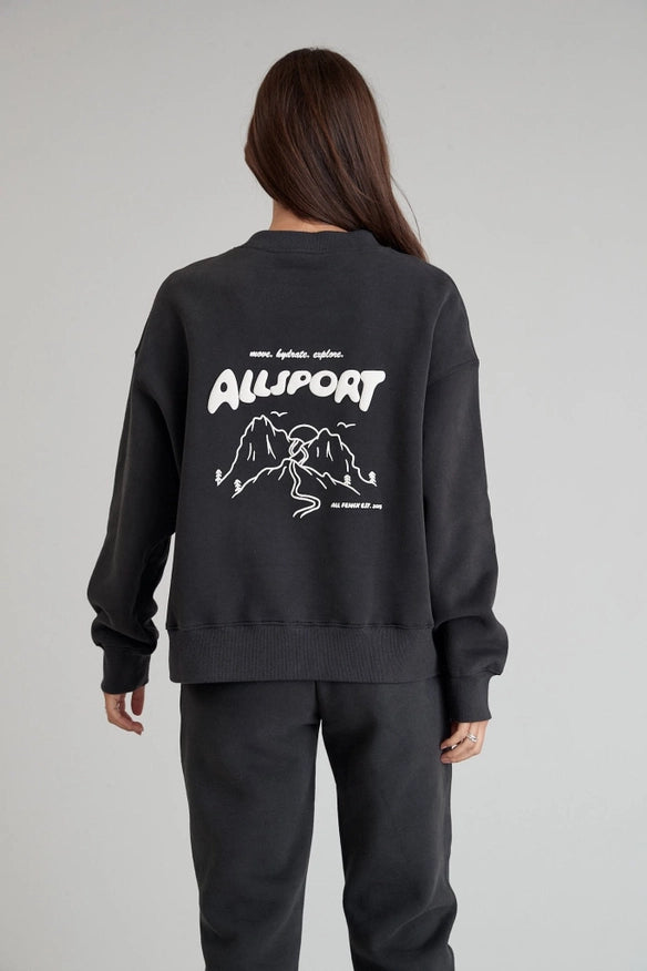 Outdoor Crew Sweater (Vintage Black)-Sweater-All Fenix-S-Urbanheer