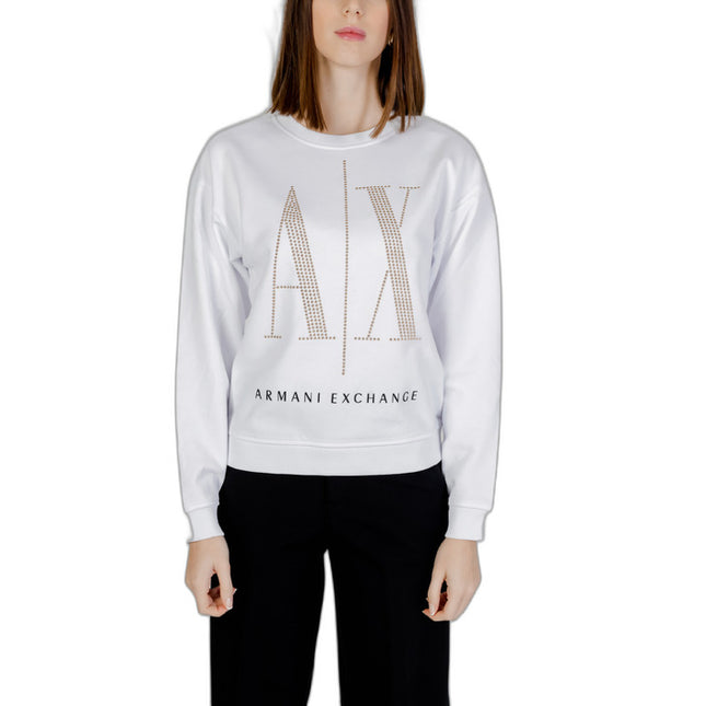 Armani Exchange Women Sweatshirts-Clothing Sweatshirts-Armani Exchange-white-XS-Urbanheer