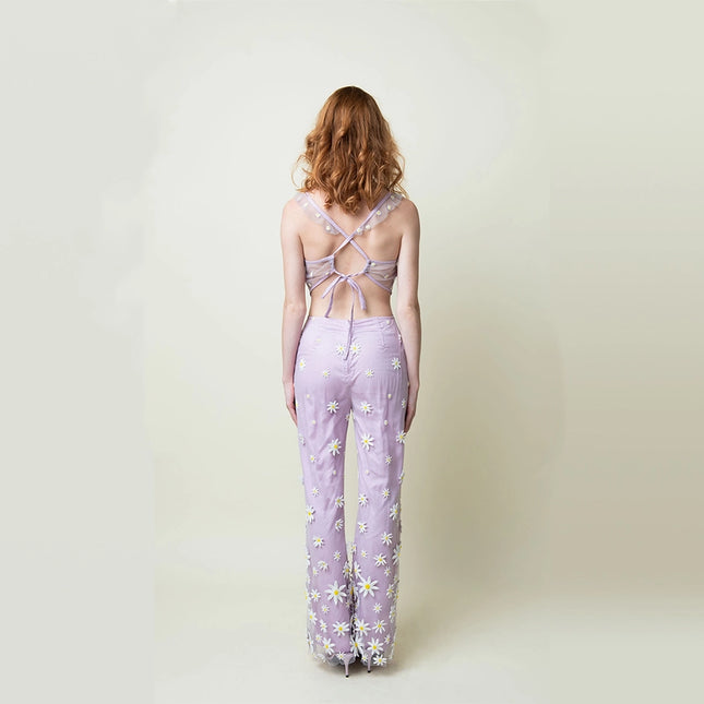 Amor Embroidered Jumpsuit-Jumpsuit-La fuori-Urbanheer