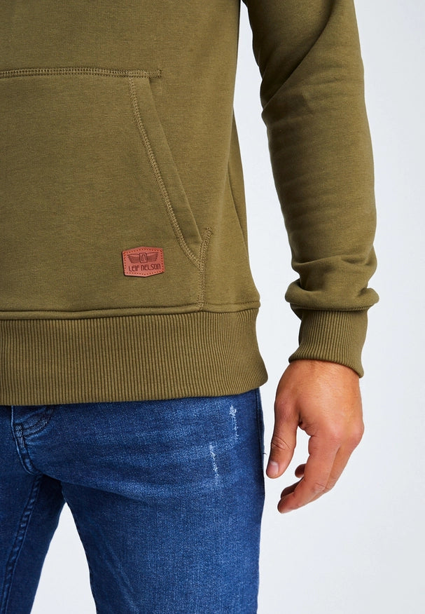 Men'S Hoodie Hood Khaki-Hoodie-Leif Nelson GmbH-S-Urbanheer