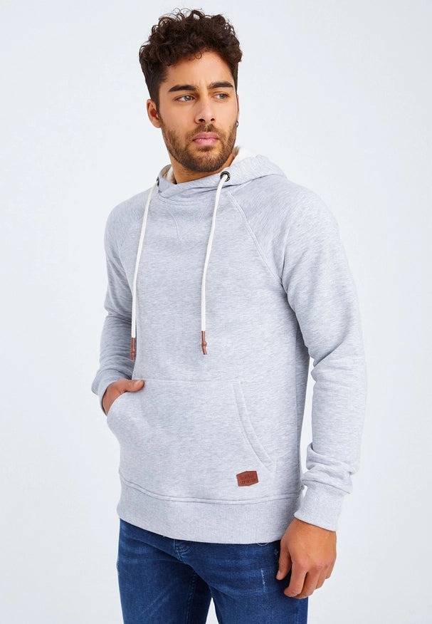 Men'S Hoodie Hood Grey-Hoodie-Leif Nelson GmbH-M-Urbanheer