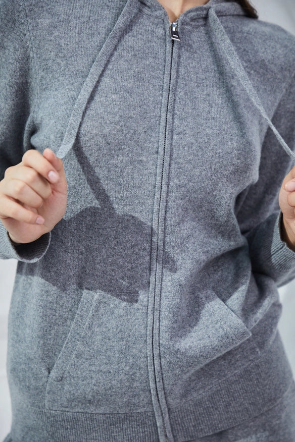 Cashmere Full-Zip Hoodie-Hoodie-Pissenlit-Heather Grey-S-Urbanheer