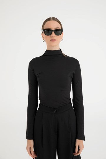 Active Essential Soft Touch Blouse-Clothing - Women-SHEISMONO-Black-XS-Urbanheer