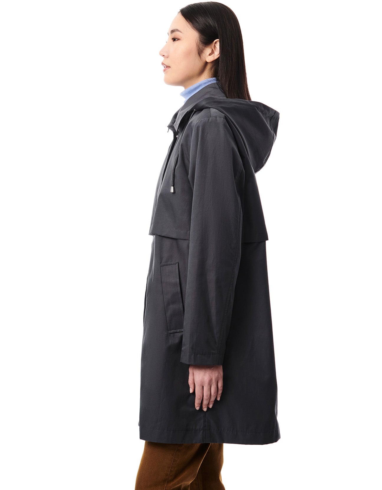 Technical Hooded Women Raincoat - Black-Clothing - Women-Bernardo-Black-M-Urbanheer