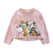 Teddy Print Sweatshirt-doe a dear-2T-Urbanheer