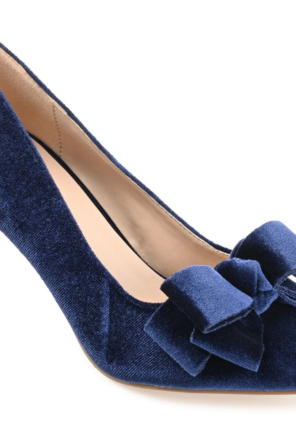 Journee Collection Women's Crystol Wide Width Pump-Shoes Pumps-Journee Collection-5.5-Navy-Urbanheer