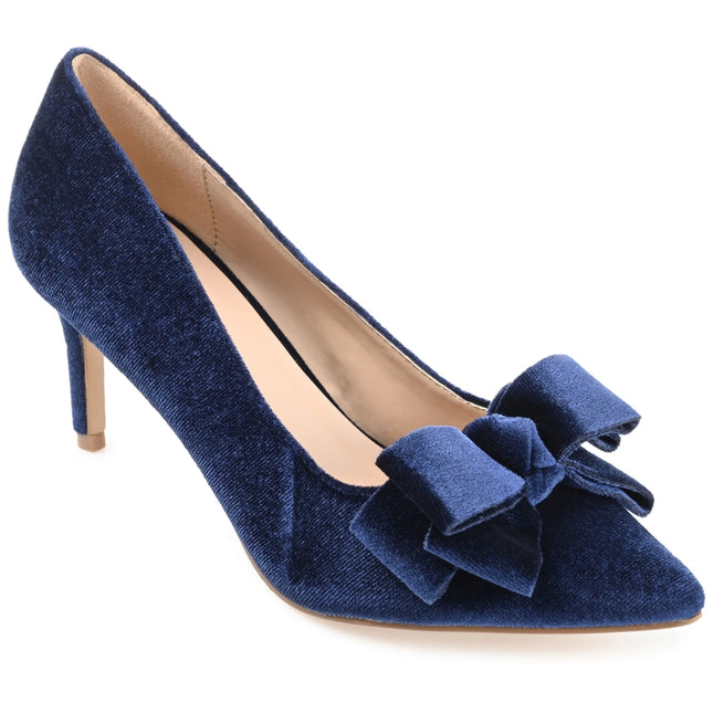 Journee Collection Women's Crystol Wide Width Pump-Shoes Pumps-Journee Collection-5.5-Navy-Urbanheer