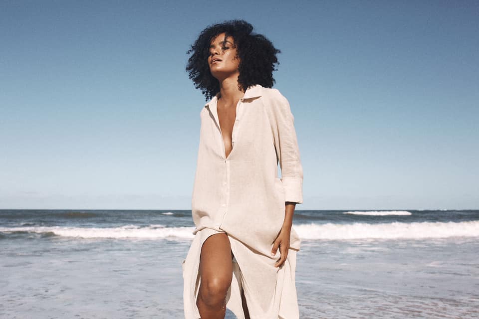 Jarrah Shirt Dress - Natural-Dress-Before Anyone Else-M-Urbanheer