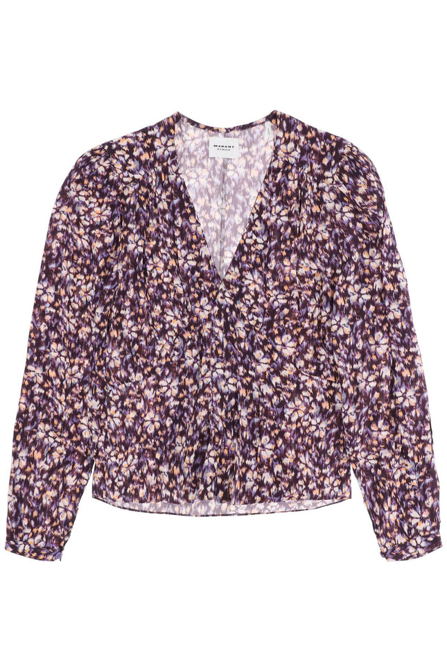 eddy floral crepe blouse