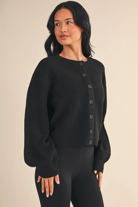 Knit Button Up Cardigan Sweater