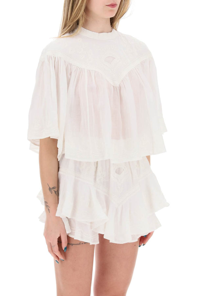 "elodie blouse with embroidery