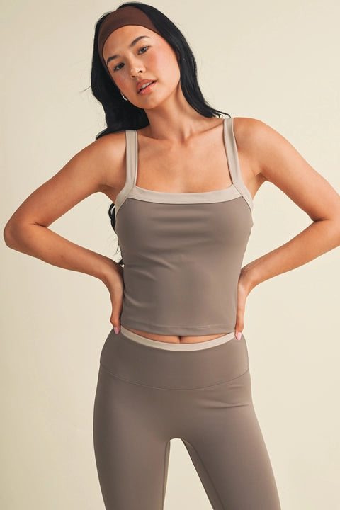 Contrast Block Tank Top