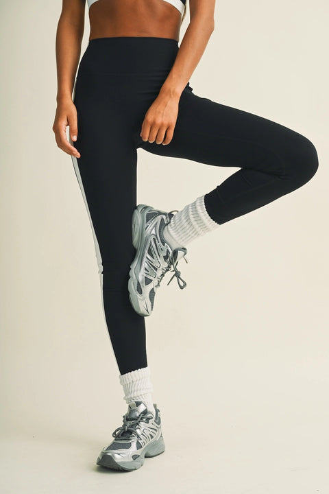 Side Contrast Block Legging