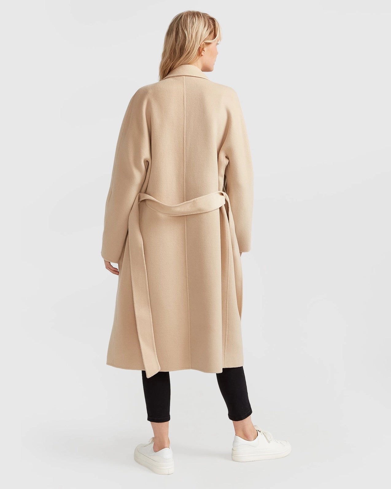 Boss Girl Double-Breasted Lined Wool Coat - Pale Oat-Clothing - Women-Belle & Bloom-S-Urbanheer