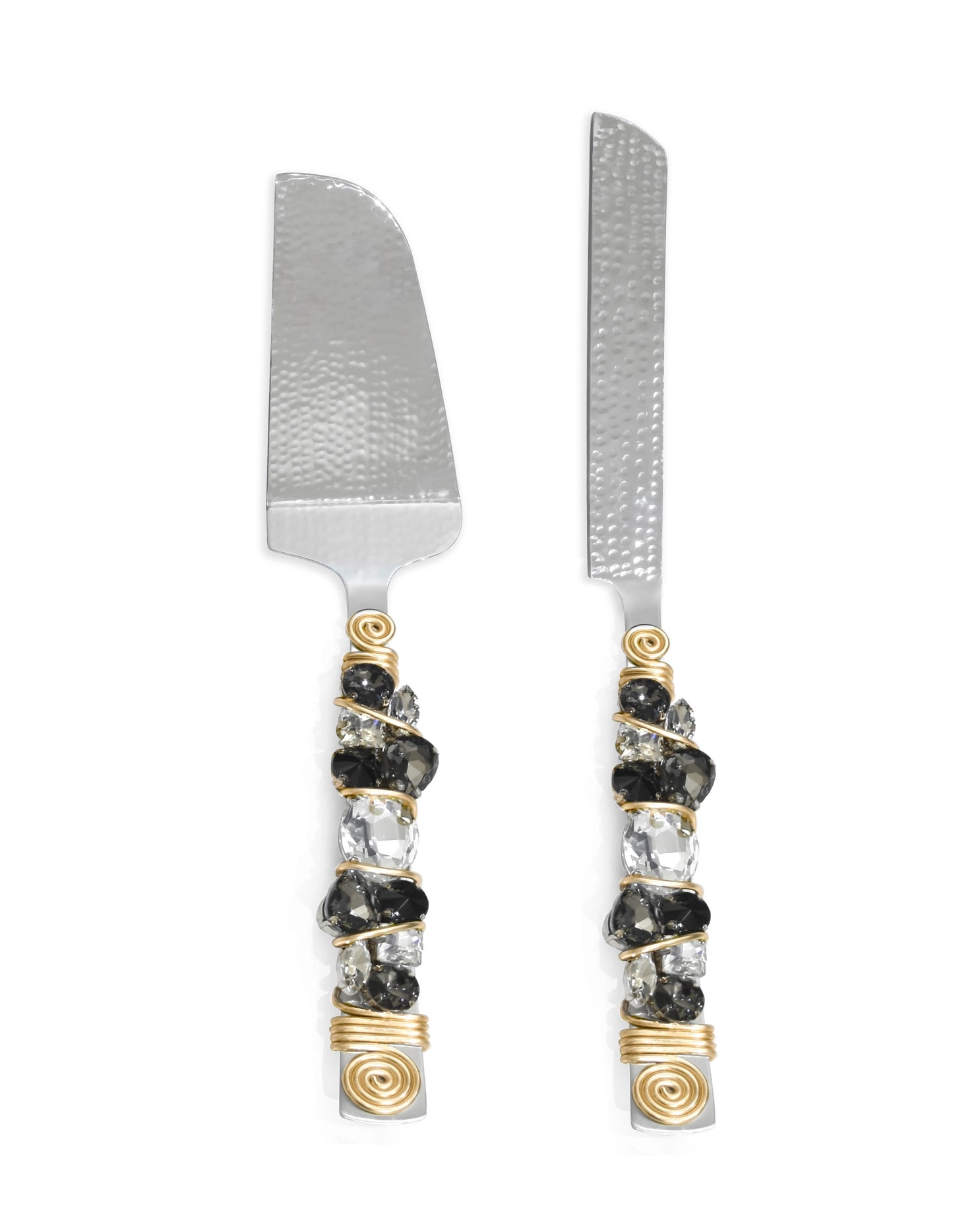 Crystal Radiance Salad Server & Cake Server Set-Tiramisu-Urbanheer