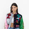 Wild And Free Cropped Varsity Jacket-Jacket-First Row-NAVY-S-Urbanheer