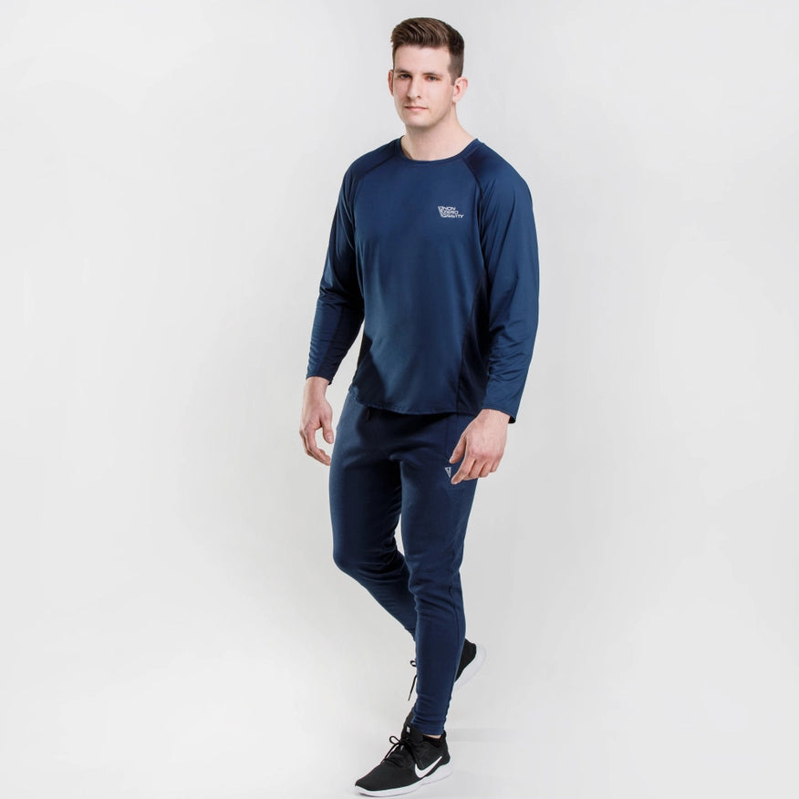 Men’S Zintex Long Sleeve Sports Tee - Midnight-Sports Tee-Nonzero Gravity-XS-Urbanheer