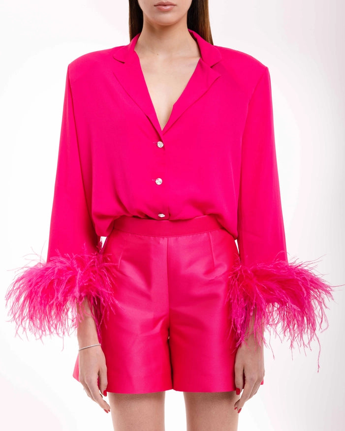 Fuchsia Iris-SHIRT-Giulia De Leonardi Couture-S-Urbanheer