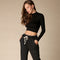 Mock Neck Crop Top-Clothing - Women-NIKIBIKI-Black-XS-Urbanheer