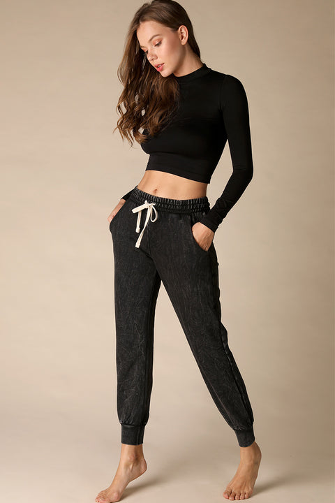 Mock Neck Crop Top-Clothing - Women-NIKIBIKI-Black-XS-Urbanheer
