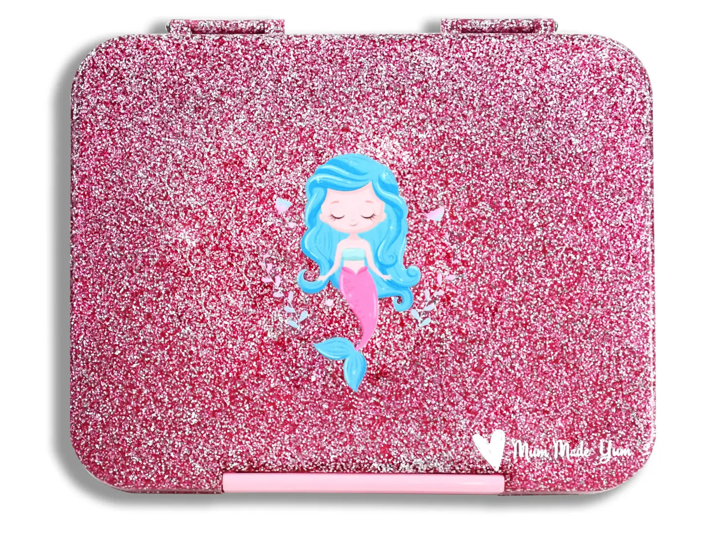 Bento Lunchbox (Large) - Sparkle Blue & Pink Mermaid-Mum Made Yum-Pink-Urbanheer