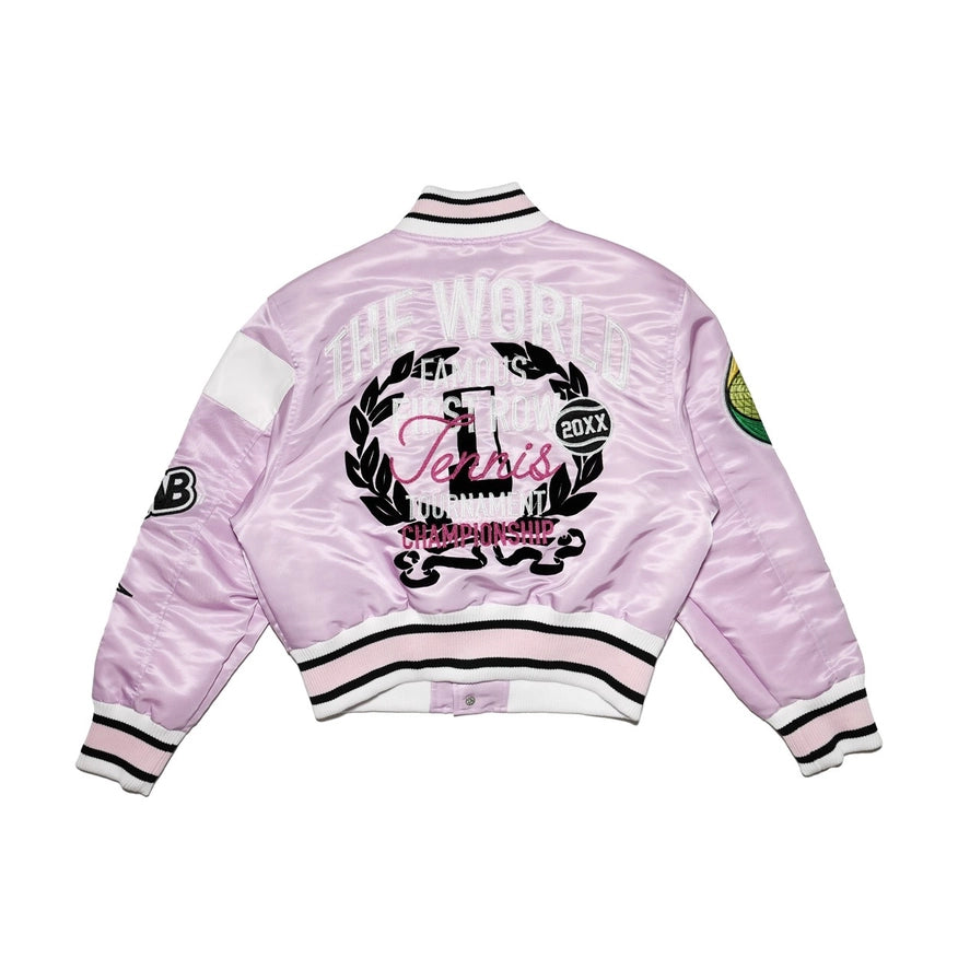 Tennis Varsity Jacket-Jacket-Vibrant M.i.U-S-Urbanheer