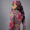 Roll Neck Red Garden Turtleneck Long Sleeves Bodysuit-Nuvula-S-Urbanheer