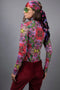 Roll Neck Red Garden Turtleneck Long Sleeves Bodysuit-Nuvula-S-Urbanheer