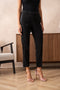 Cigarette Smoking Pants Black-Pants-Attentif Paris-S-Urbanheer