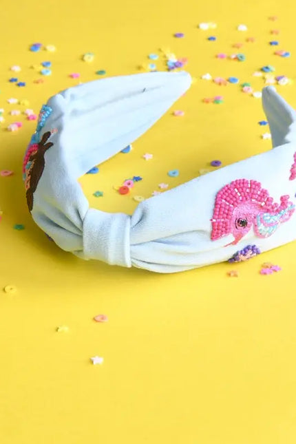 Elsa Embroidered Headband - The Little Mermaid-Elaa-Urbanheer