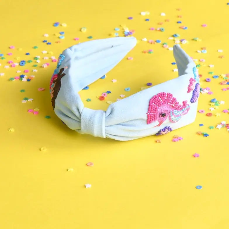 Elsa Embroidered Headband - The Little Mermaid-Elaa-Urbanheer