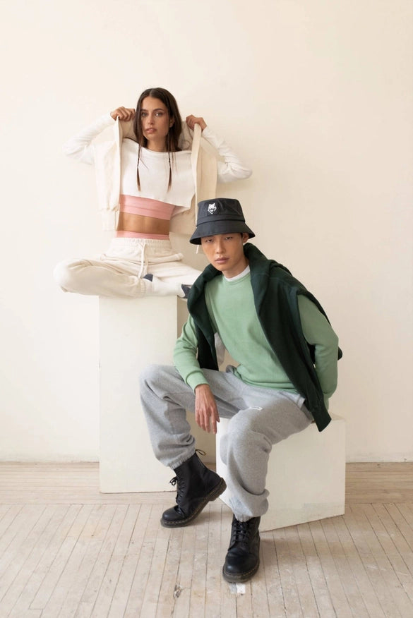 Mint Straight Hem Waffle Knit-Wolfe Co. Apparel and Goods®-M-Urbanheer