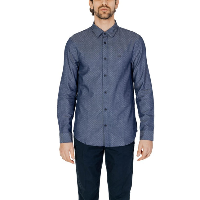Armani Exchange Men Shirt-Clothing Shirts-Armani Exchange-blue-XS-Urbanheer